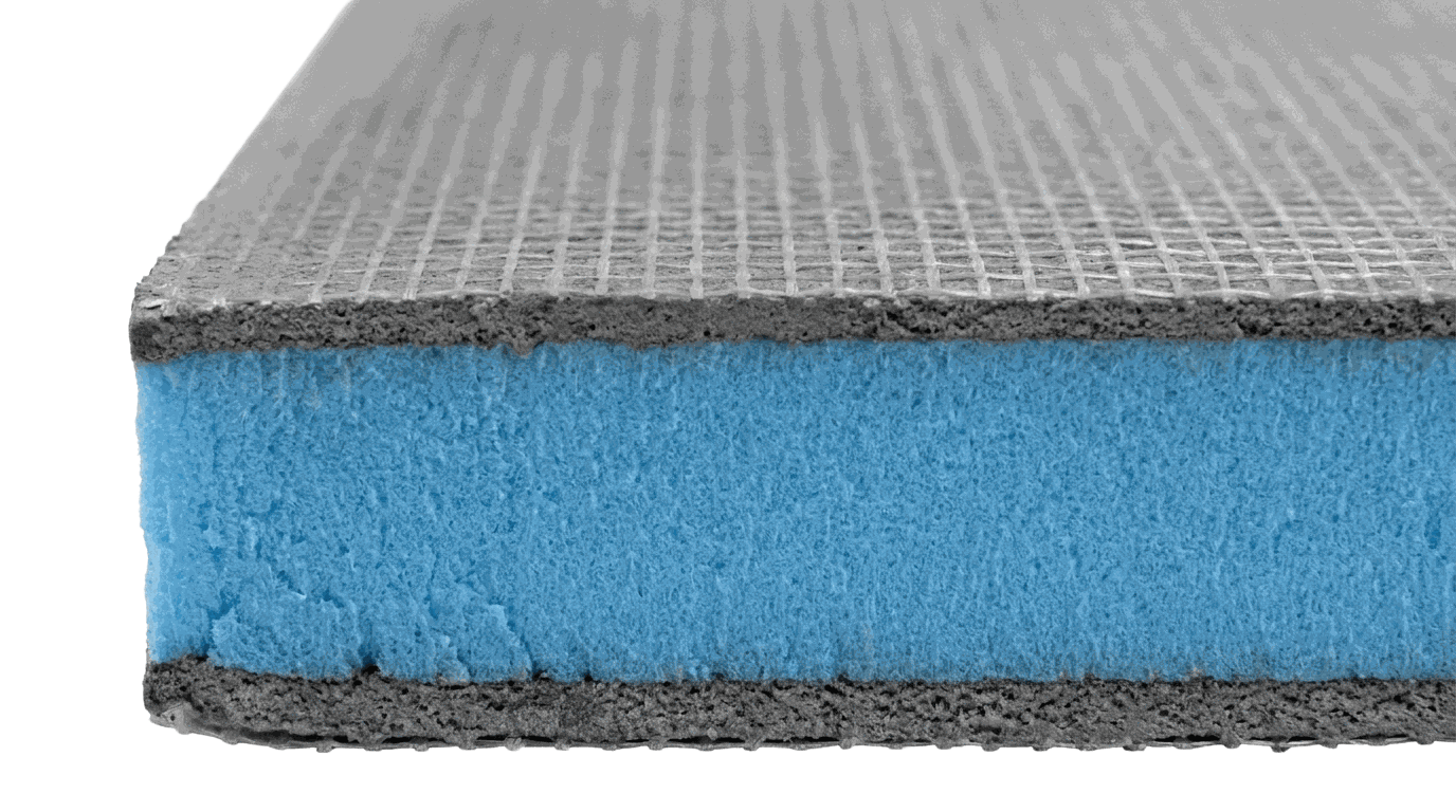 Insutile Build Board waterproof XPS core close-up