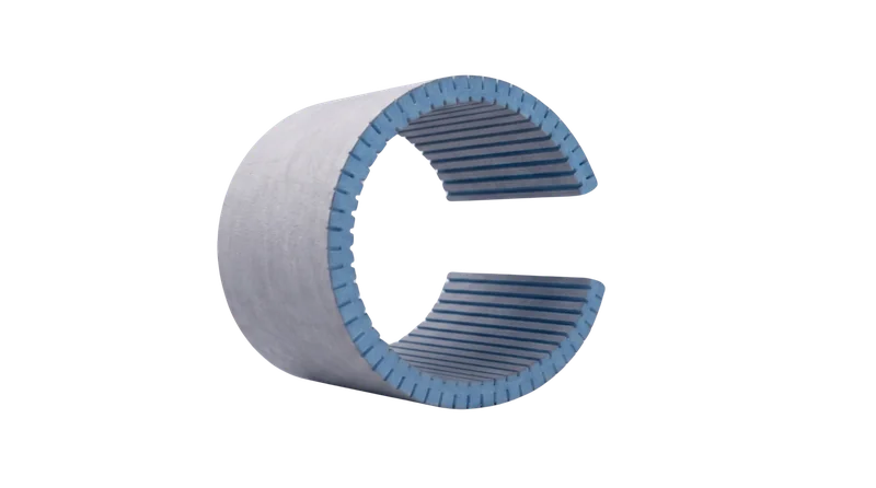 Insutile Flex Board curved into a C shape demonstrating tight bend radius
