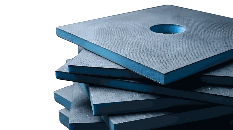 Insutile Shower Underlay boards stacked, demonstrating compressive strength